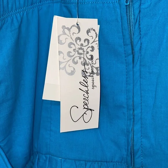 NWT Speechless Juniors Dress - size 11 - blue with spaghetti straps and back zip - Picture 11 of 13